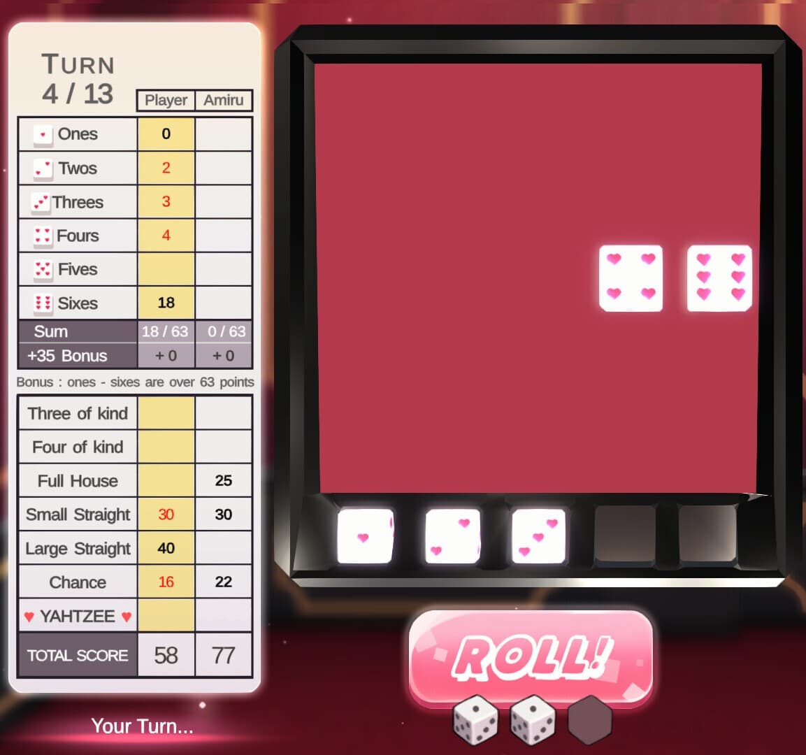 yahtzee girl