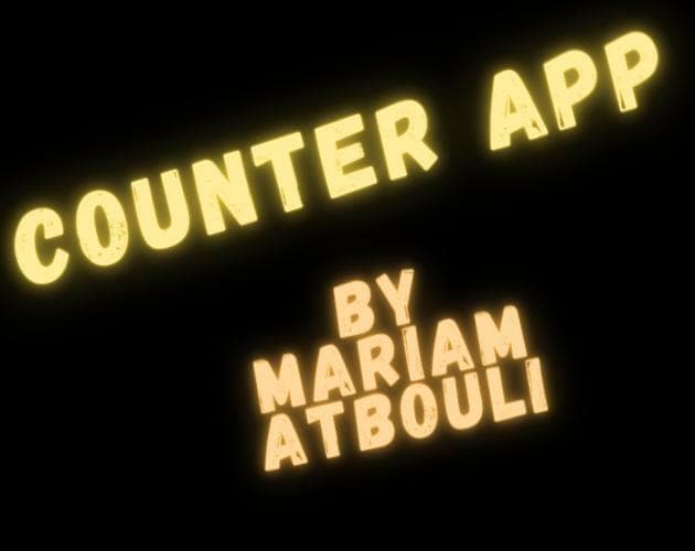 Counter (Mariam Atbouli Girl Programmer)