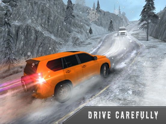 Snow Driving Simulator 3D - 4x4 Prado Driver Game screenshot 3
