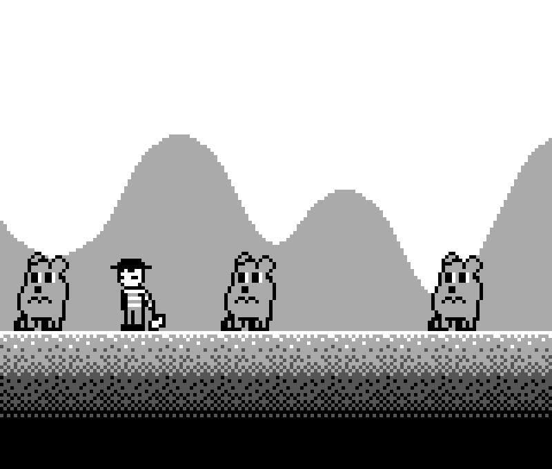 gameboy microgames jam 2022 - Whack the moles