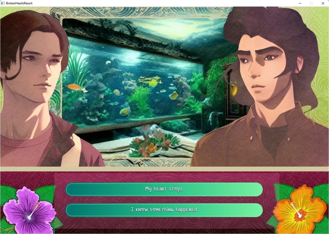 Broken Hearts Resort (Gay Romance Visual Novel) screenshot 2