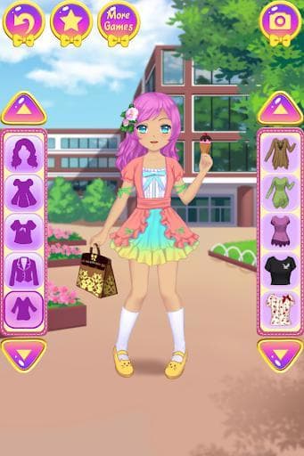 Anime School Dress Up screenshot 2