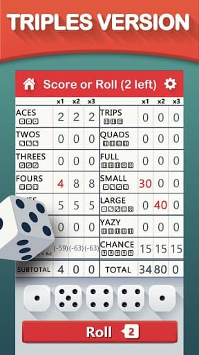 Yazy the best yatzy dice game screenshot 4
