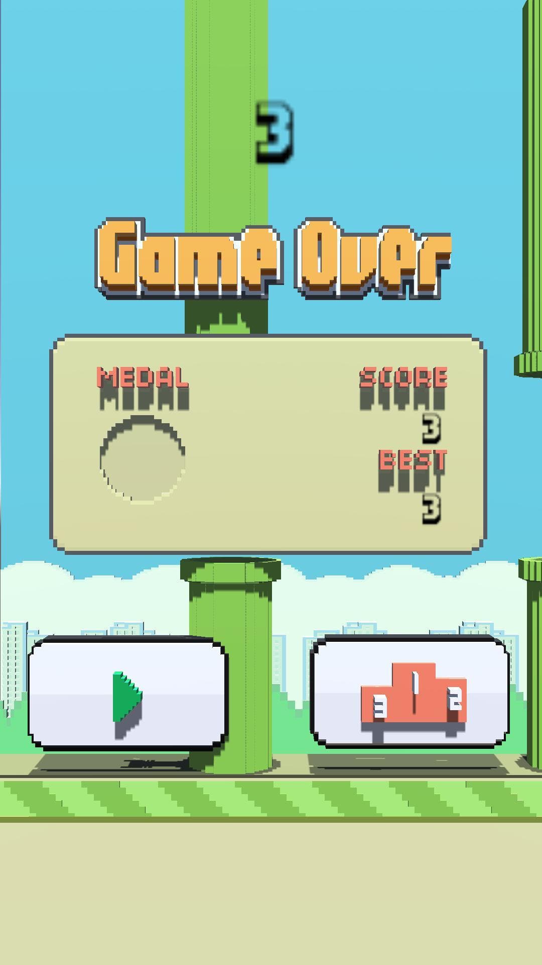 Flappy Bird Voxel screenshot 4