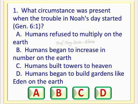 BIBLE QUIZ GAME - GENESIS CHAPTER 6