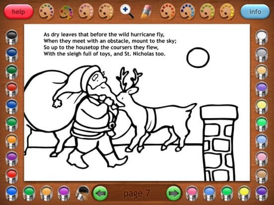 Coloring Book 31 The Night Before Christmas screenshot 4