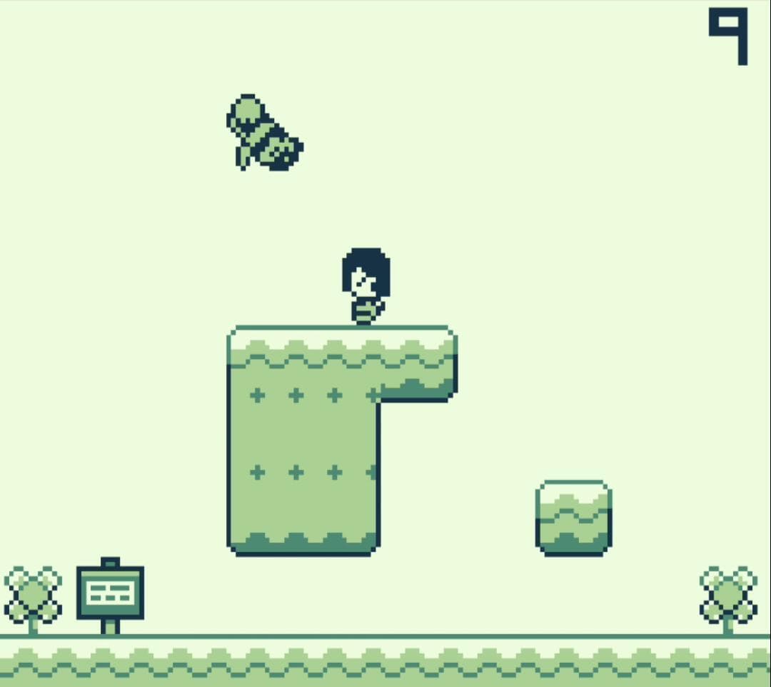 Die Zeit ist ein Dieb (Times a thief) [Gameboy 8bit] 1st demolevel screenshot 3