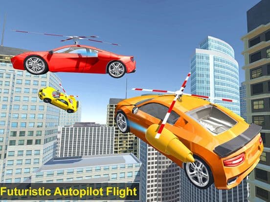 Flying Helicopter Car: Futuristic Autopilot Flight screenshot 4