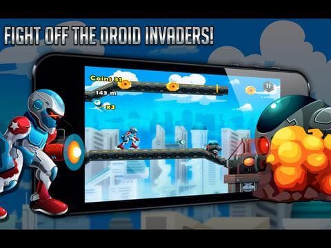 Droid Warfare Man: Jetpack Resistance Enforcement Division screenshot 2