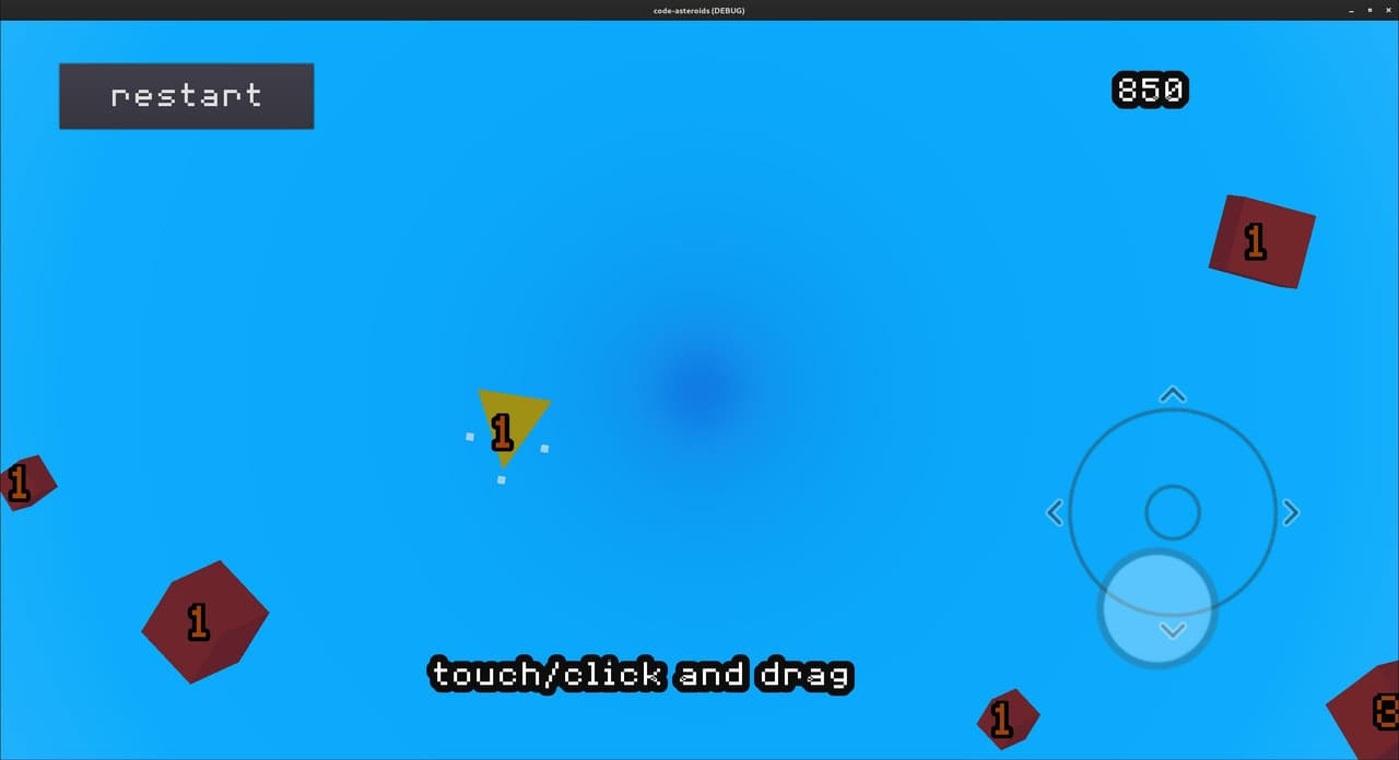 code asteroids screenshot 2