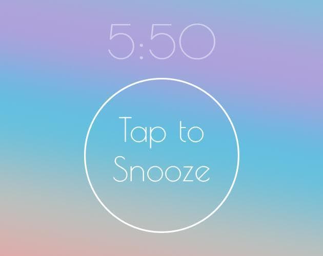 Tap to Snooze