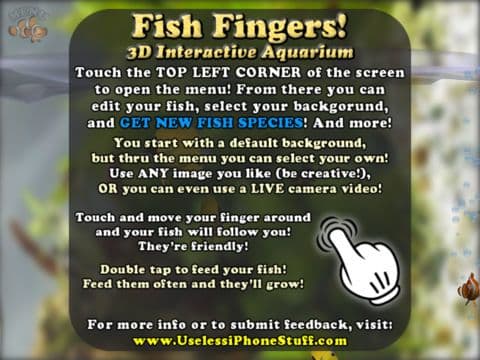 Fish Fingers! 3D Interactive Aquarium FREE screenshot 5