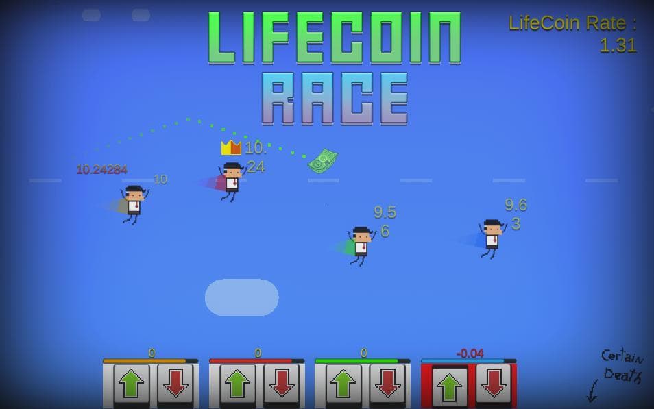 LifeCoin Race: LudumDare44