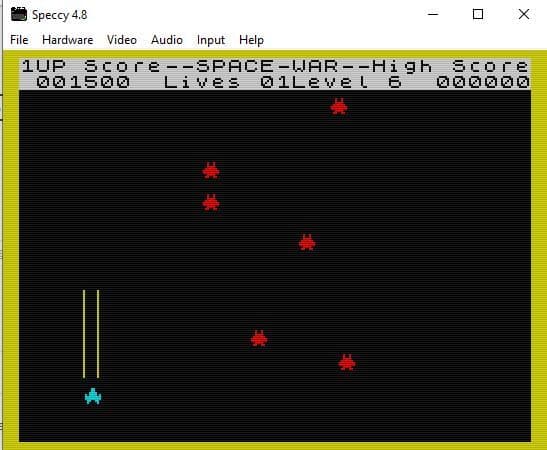 ZX Spectrum: Space War screenshot 3