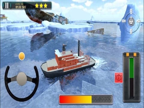 3D Icebreaker Parking - Arctic Boat Driving & Simulation Ship Racing Games screenshot 4