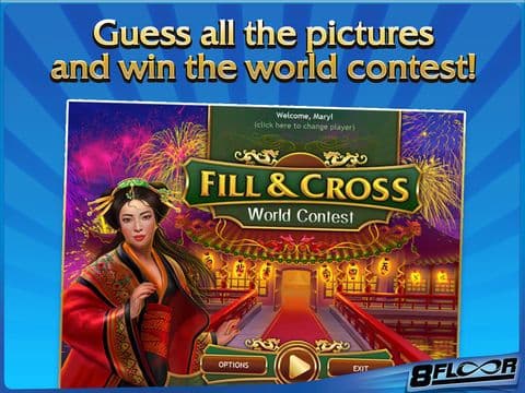 Fill and Cross. World Contest HD Free screenshot 2
