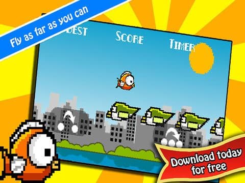 Jumpy Lil Fish: A Bird Hopping Game - by Cobalt Play Games screenshot 2