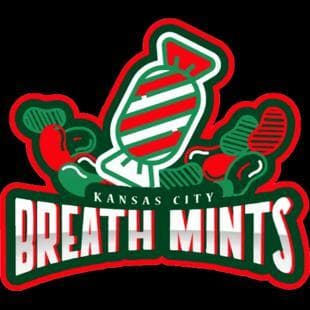 Kansas City Breath Mints Cross-Stitch Logo