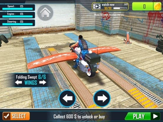Flying Motorbike Real Sim 3D screenshot 4