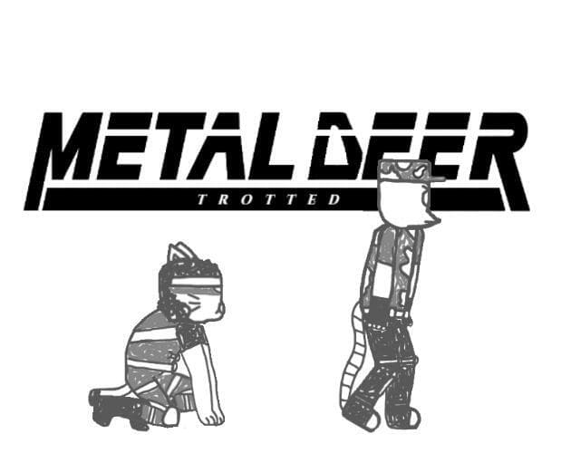 Metal Deer Trotted