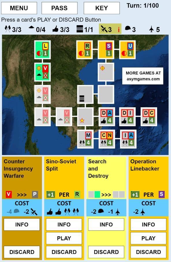 The Vietnam War Strategy Game screenshot 2