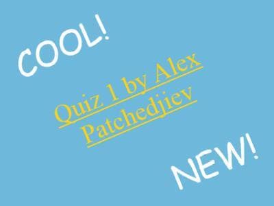 Quiz 1 Thing