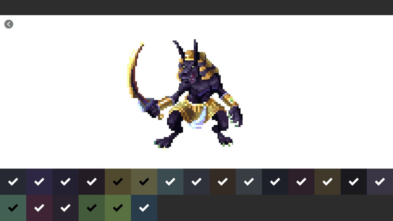 Pixel Art Monster - Color by Number