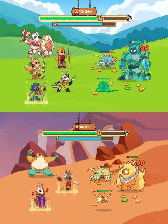 Clicker Cats - RPG Idle Heroes screenshot 2