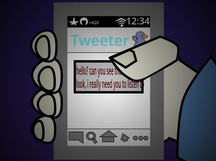 Mindless Scroll: an endless game about scrolling..