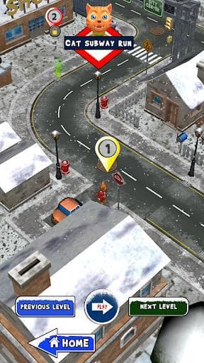 Leo Cat Ice Run - Frozen City