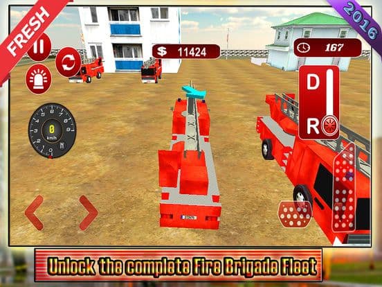 Fire Truck Driving 2016 Adventure – Real Firefighter Simulator with Emergency Parking and Fire Brigade Sirens screenshot 2