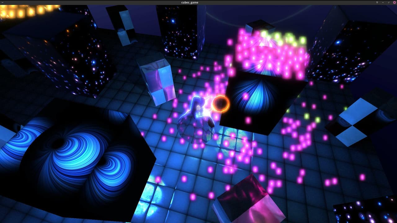 Cubes experiment screenshot 2