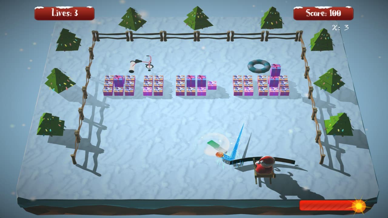 Christmas Brickout screenshot 2
