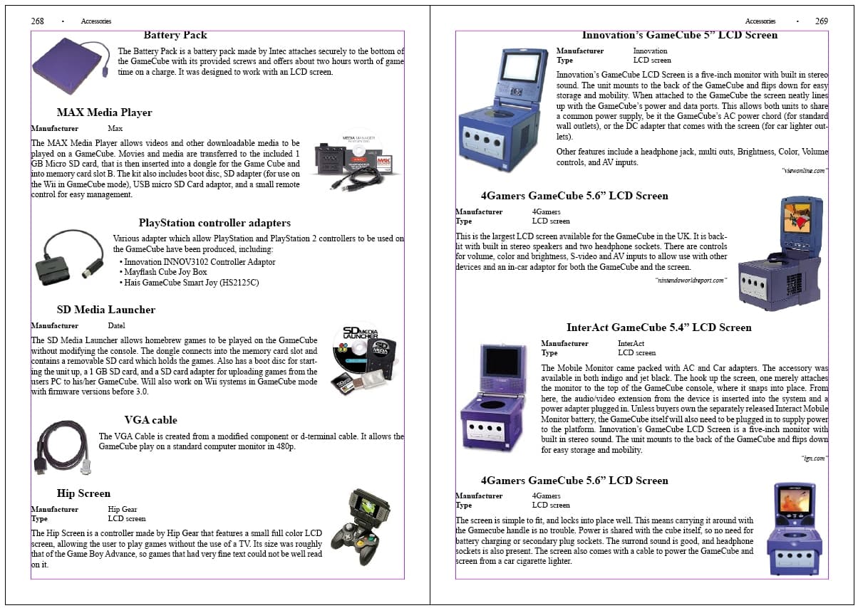the GameCube Encyclopedia Book