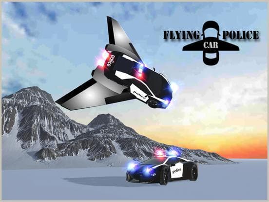 Flying Car Game - Future Police Chase 3D screenshot 5