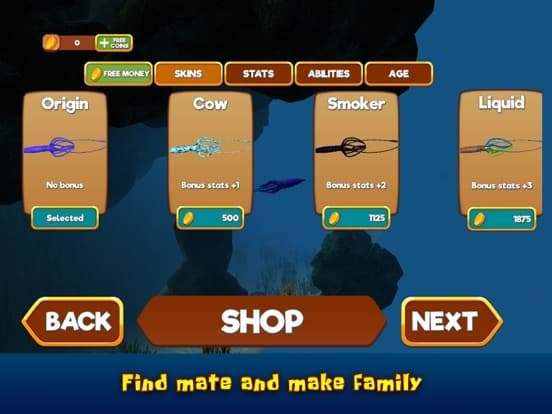Squid Survival Simulator: Sea Animal Life 3D screenshot 4