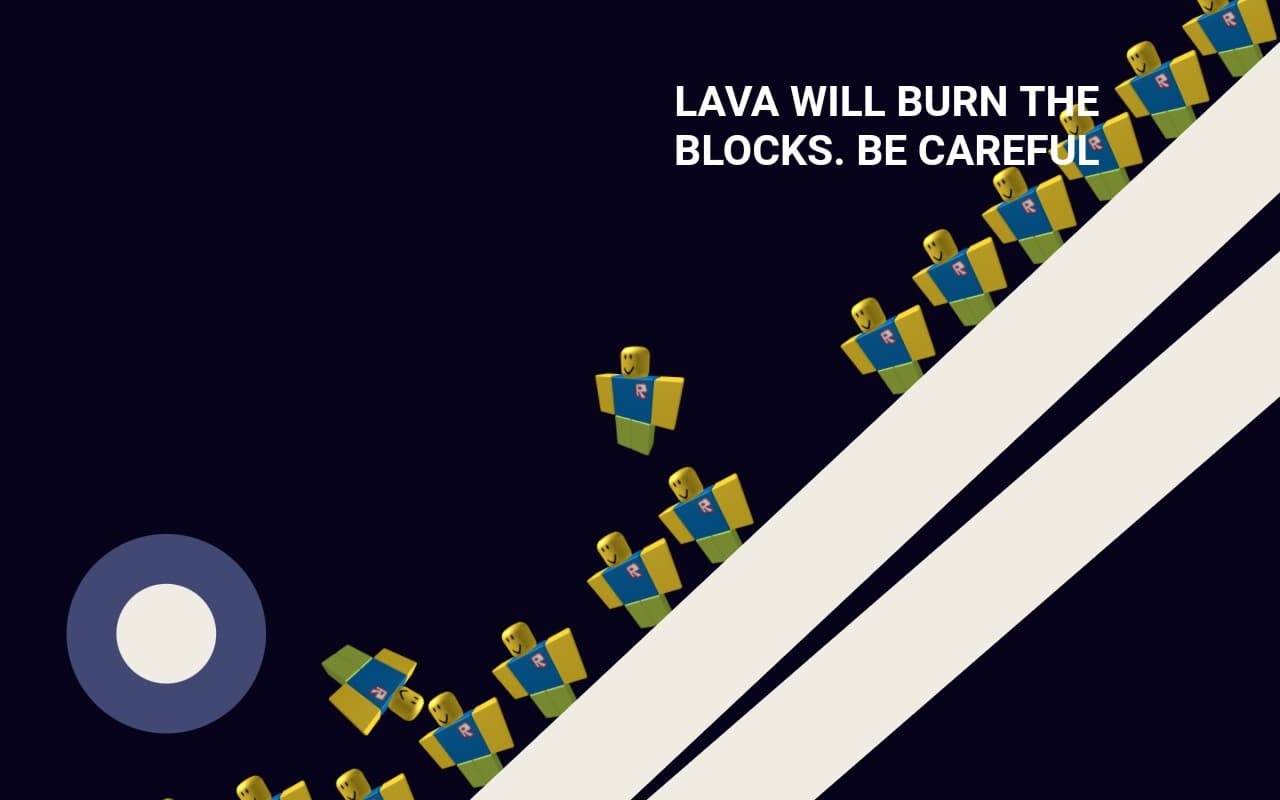 FLOOR IS LAVA BUT NOOB EDITION screenshot 2