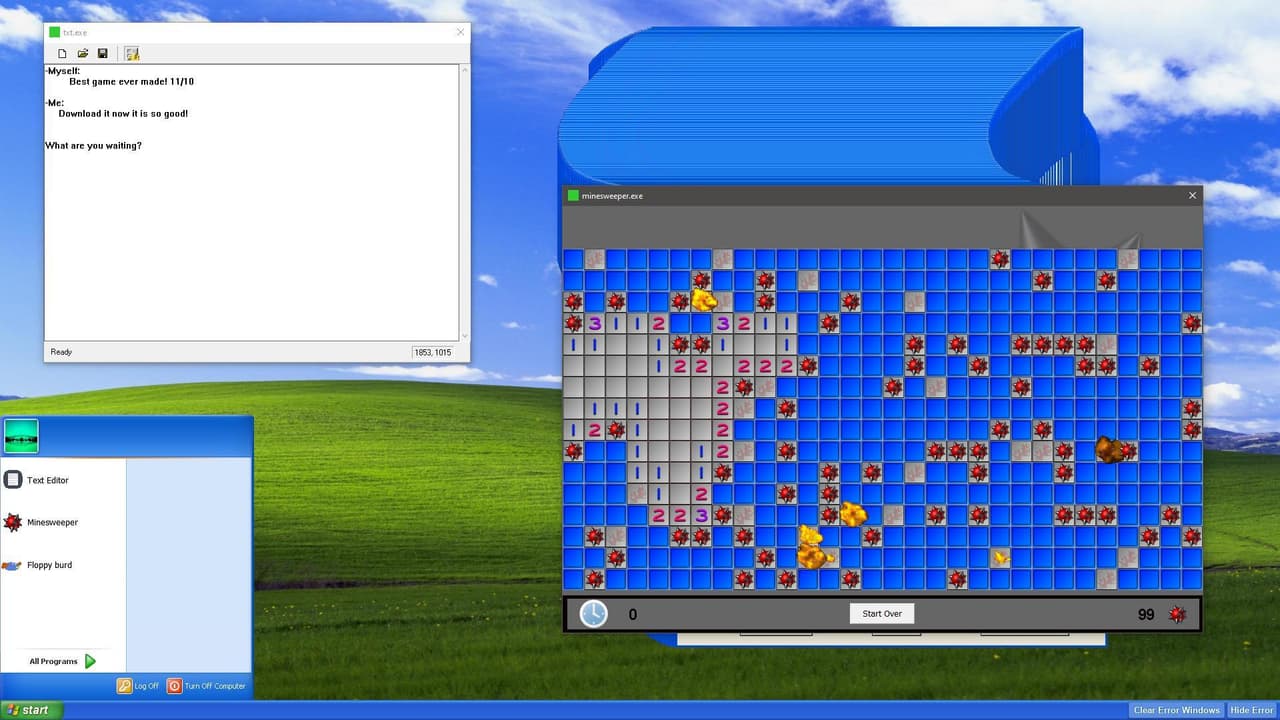 Windows XP Error Simulator