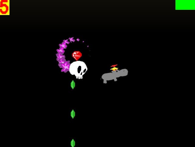 Hippo tries not to die from skeletons screenshot 2