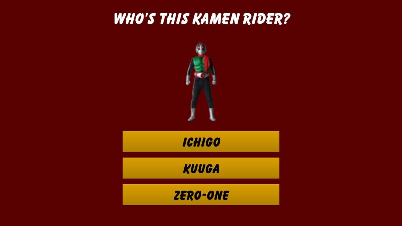 Guess The Kamen Rider!