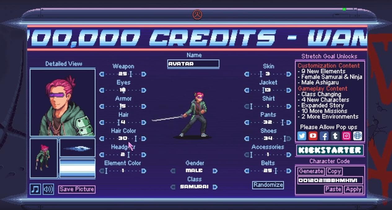 Midnight Wave: Character Creator screenshot 3