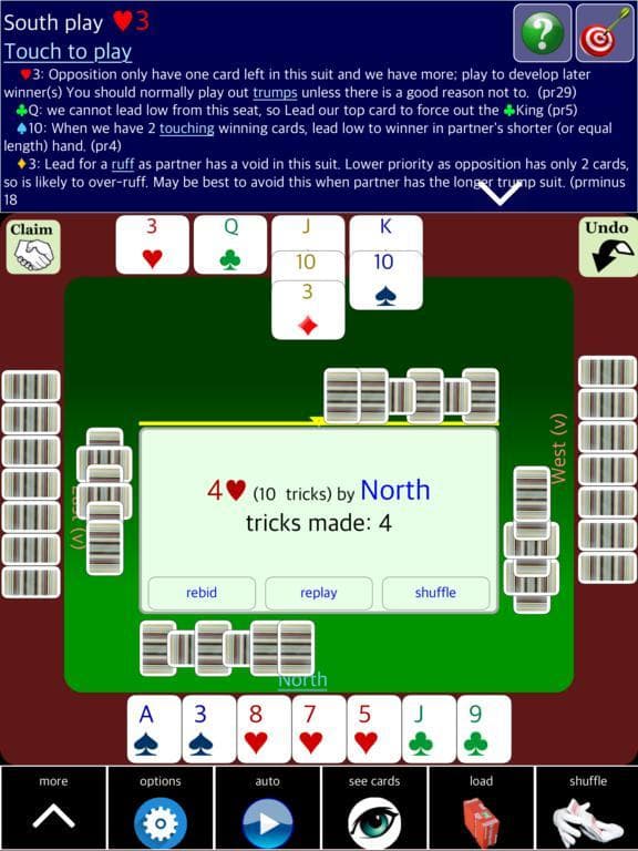 BJ Bridge SAYC Beginner screenshot 3