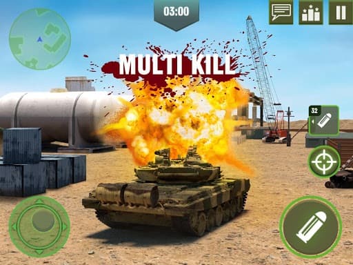 War Machines: Free Multiplayer Tank Shooting Games screenshot 3