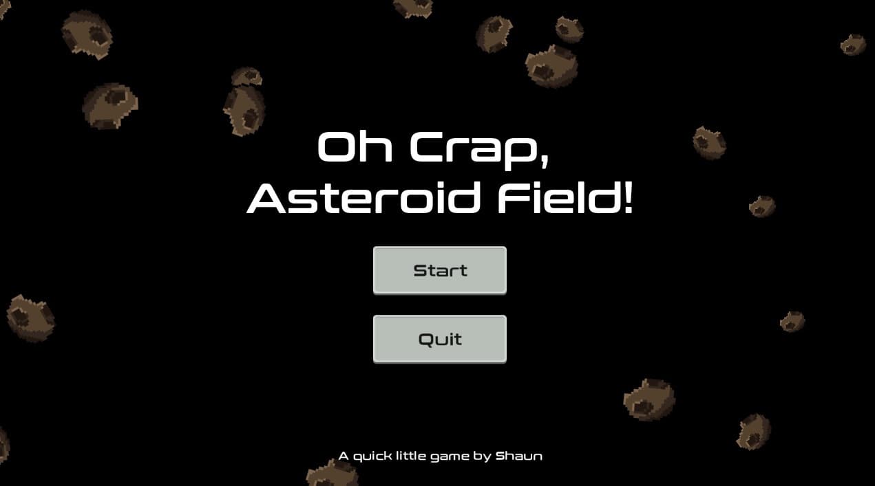 Ah Crap, Asteroid Field! screenshot 2