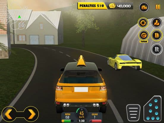 Crazy Hill Speed Taxi Driving 3D screenshot 3