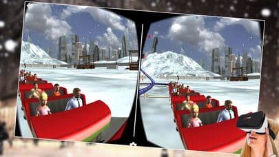 VR - Winter Tourist Roller Coaster Simulator Free