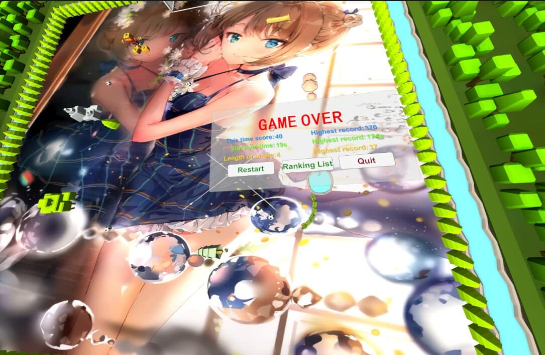 VR RETRO SNAKE ON GIRLS screenshot 5
