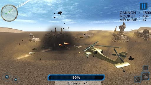 Helicopter Simulator 3D: Gunship Air Battle FULL screenshot 4