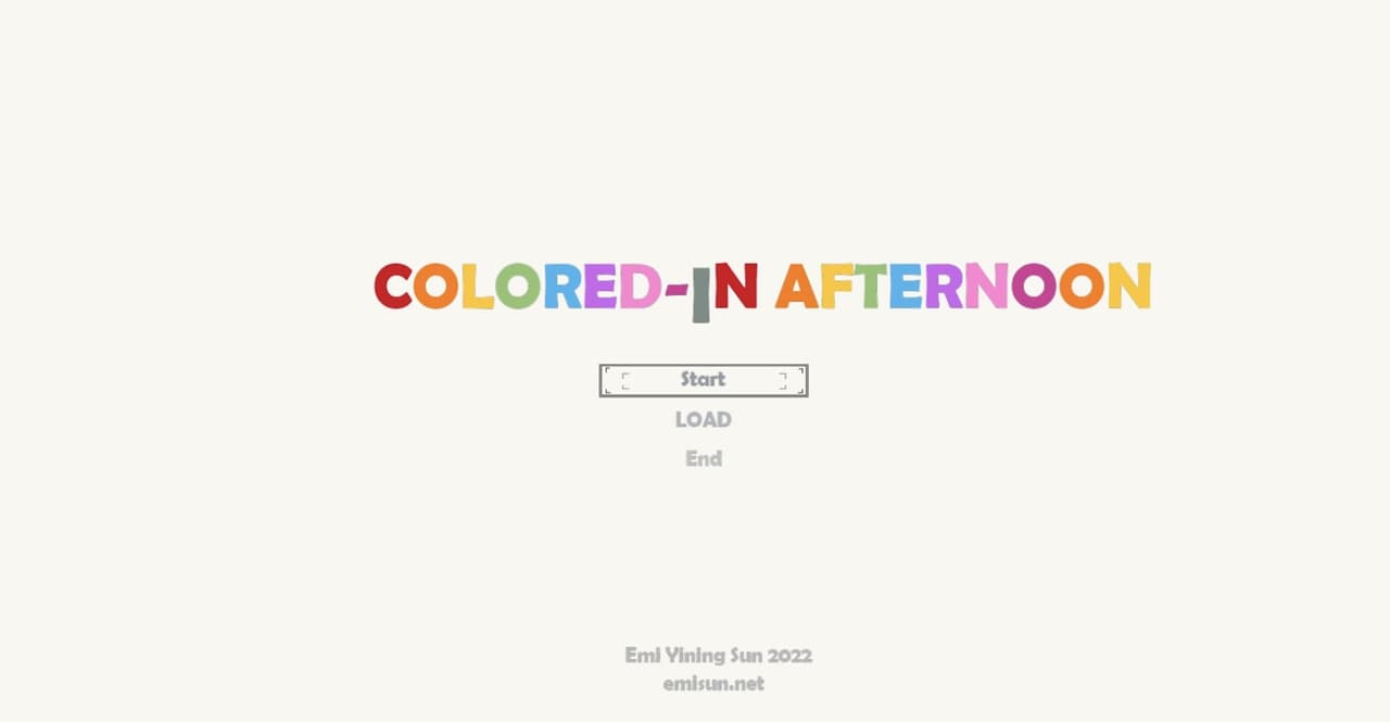 Colored-In Afternoon