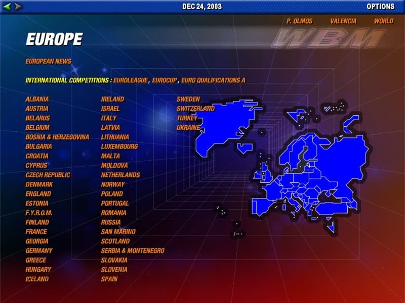World Basketball Manager 2007 screenshot 2